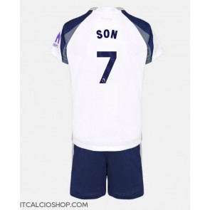 Tottenham Hotspur Son Heung-min #7 Prima Maglia Bambino 2025-26 Manica Corta (+ Pantaloni corti)